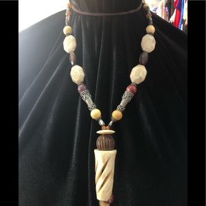 Swirl Large Bead Necklace